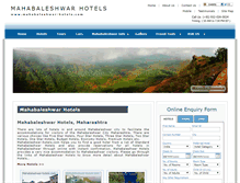 Tablet Screenshot of mahabaleshwar-hotels.com